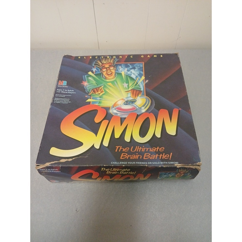 Vtg Clear Simon Electronic Light Game 1994 Milton Bradley, No Instructions WORKS